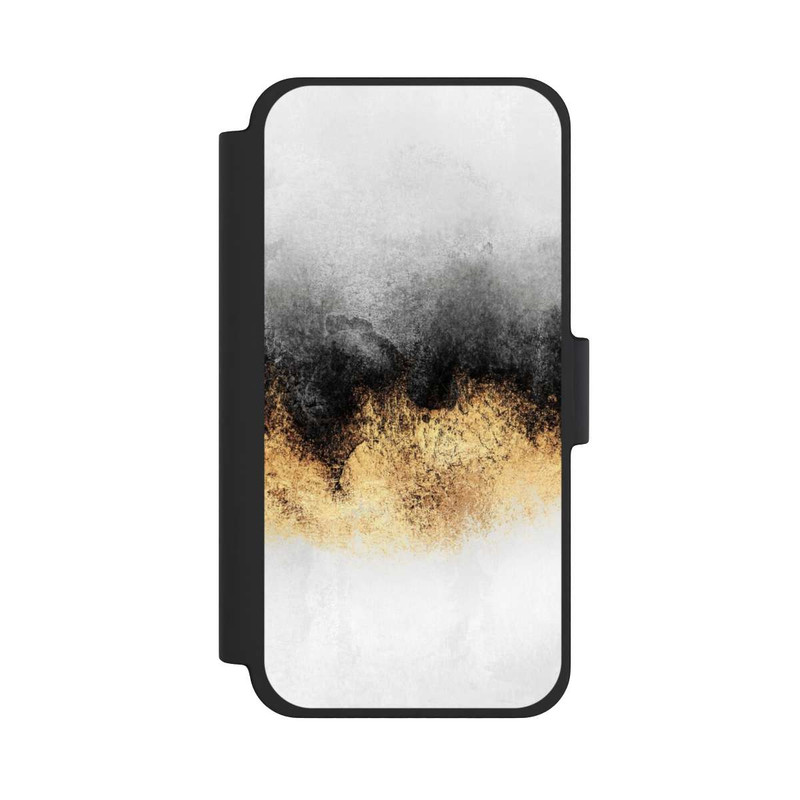 iPhone 12 mini NIVOflip Grauer Himmelstaub Golddruck