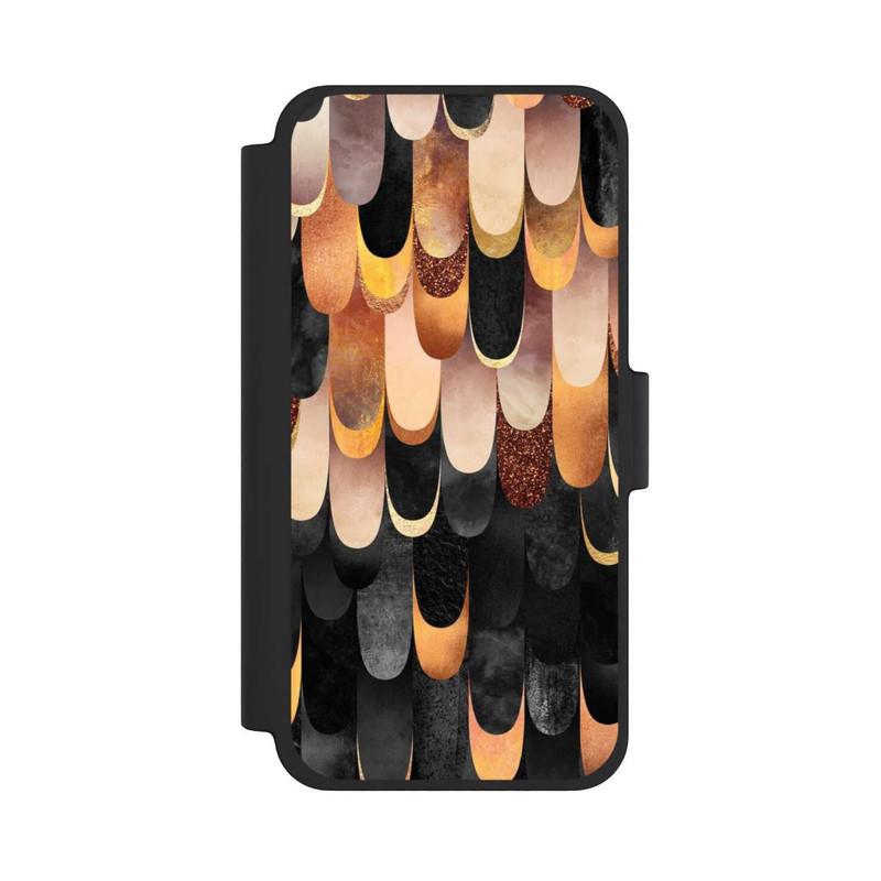 iPhone 12 mini NIVOflip Gefiedertes Kupfer und Schwarz