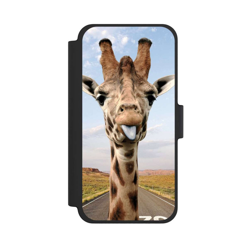 iPhone 12 mini NIVOflip Giraffe auf der Straße
