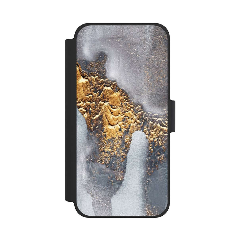 iPhone 12 mini NIVOflip Concrete Gold Glitter Look
