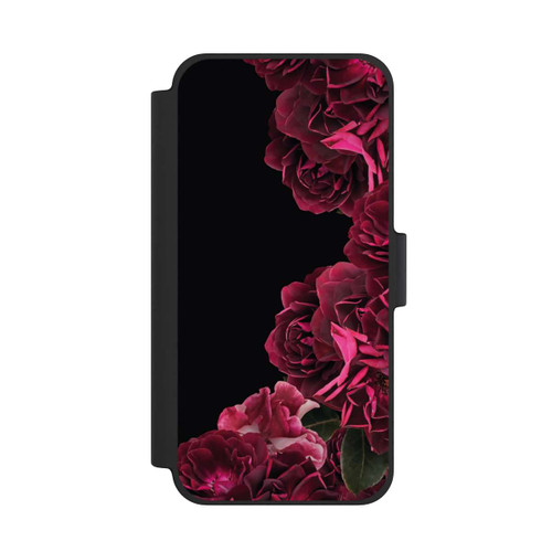 Apple iPhone 12 mini NIVOflip Vintage Rosen auf Schwarz