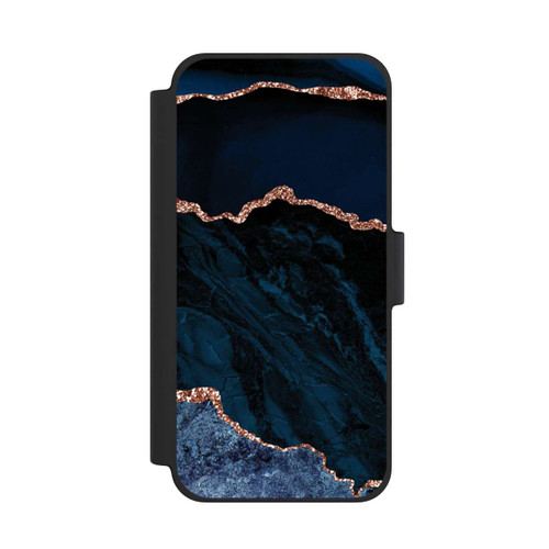 Apple iPhone 12 mini NIVOflip Nacht Blau Marmor Landschaft