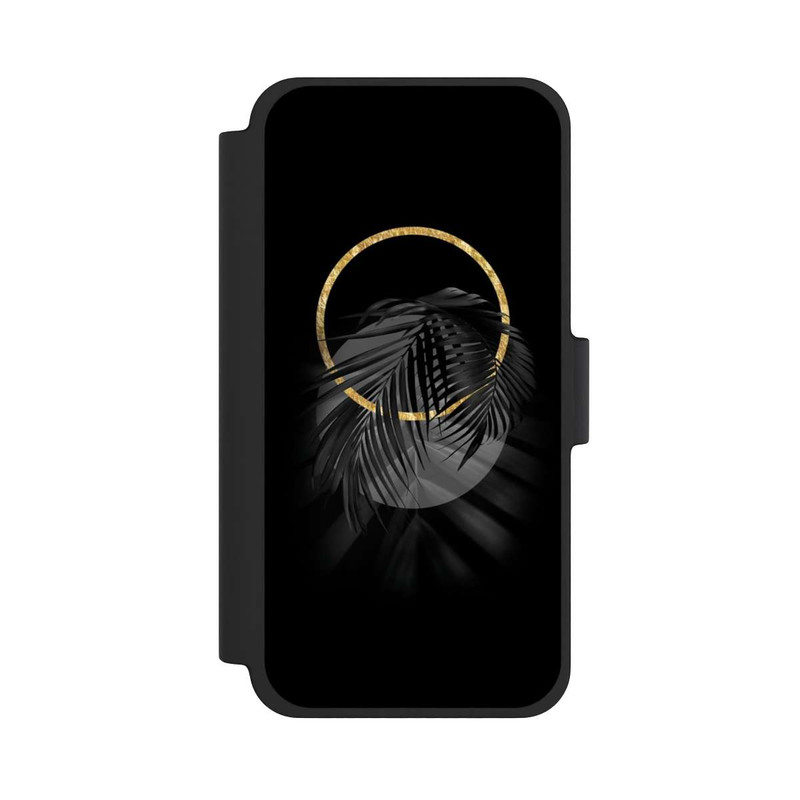 iPhone 12 mini NIVOflip Black Tropical Leaf