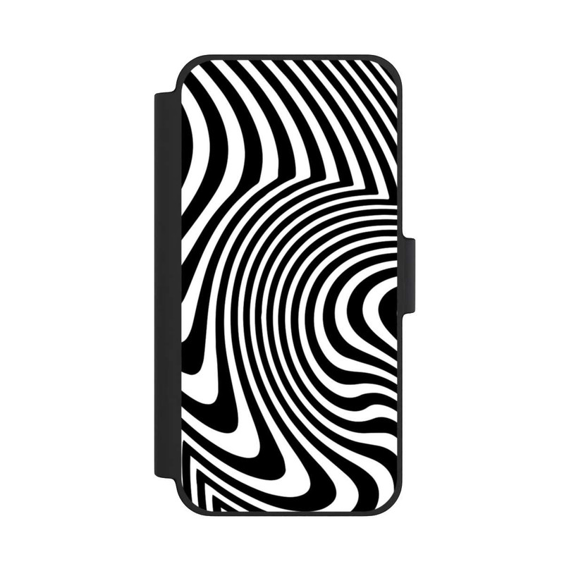 iPhone 12 mini NIVOflip Vagues noires et blanches