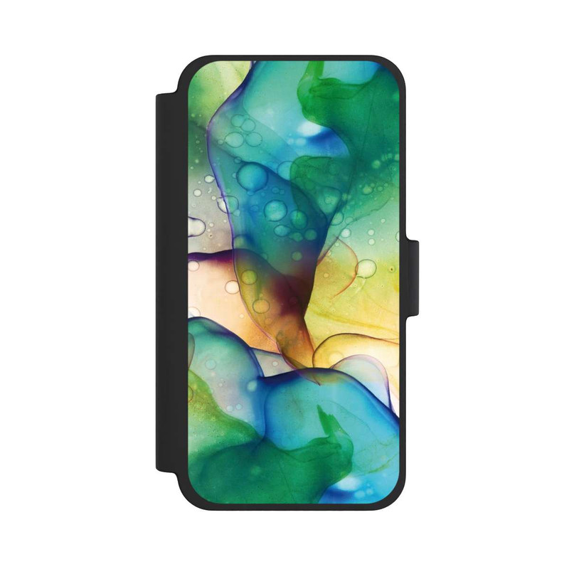 iPhone 12 mini NIVOflip Flüssige Kunst grüne Wiese