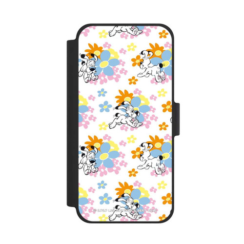 Apple iPhone 12 mini NIVOflip Idéfix sur fleurs colorées