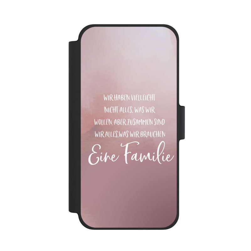 iPhone 12 mini NIVOflip Eine Familie Altrosa
