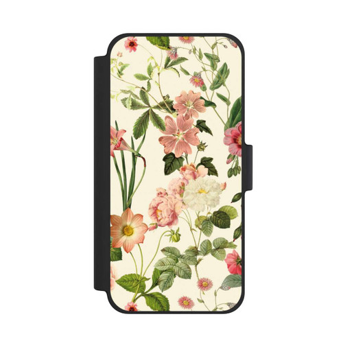 Apple iPhone 12 mini NIVOflip Fleurs sauvages sur jaune clair