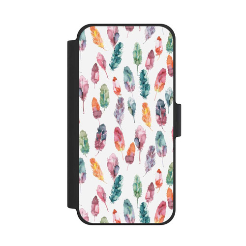 Apple iPhone 12 mini NIVOflip Aquarellfedern Boho
