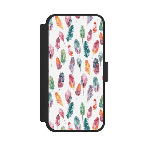 Apple iPhone 12 mini NIVOflip Boho Watercolor Feathers