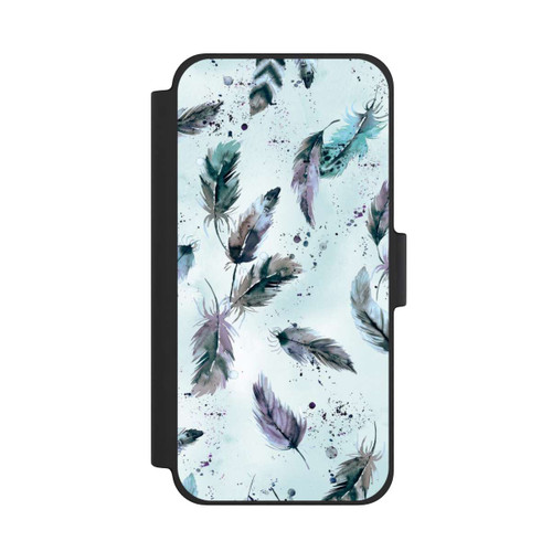 Apple iPhone 12 mini NIVOflip Plumes Magiques Bleu Doux