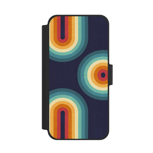 Apple iPhone 12 mini NIVOflip Double Rainbow on Blue
