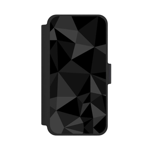Apple iPhone 12 mini NIVOflip Polygonmuster schwarz