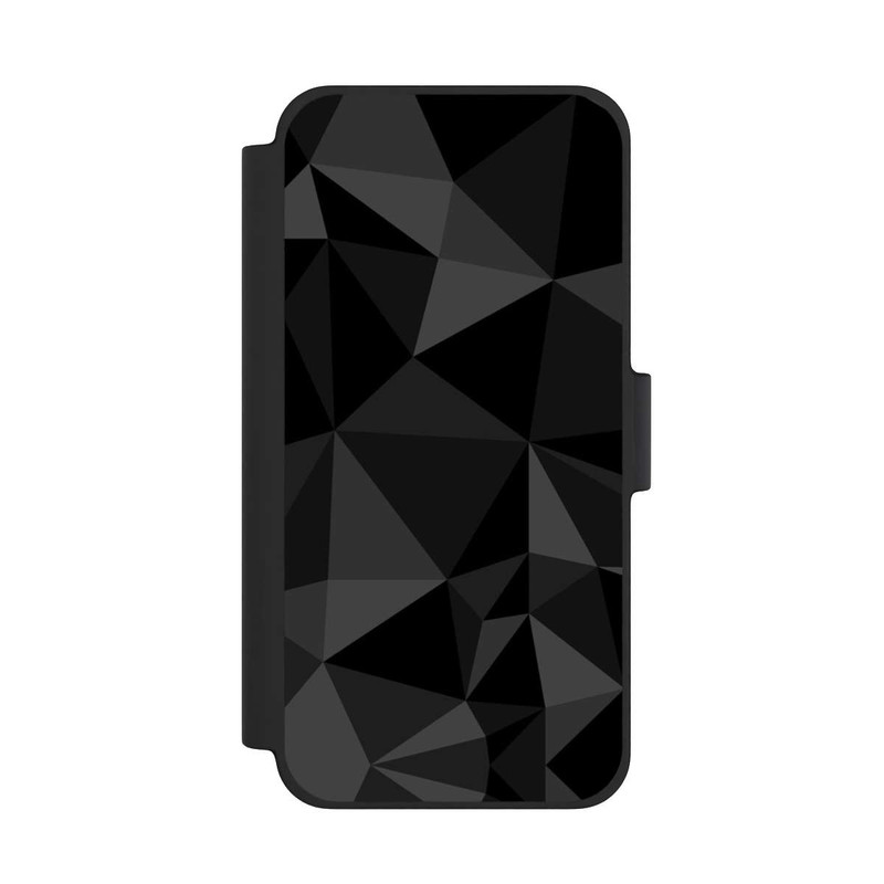 iPhone 12 mini NIVOflip Motif Polygone Noir