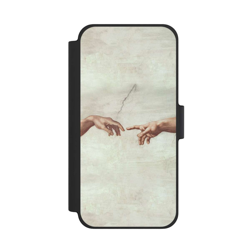iPhone 12 mini NIVOflip Die Hände von Gott und Adam von Michelangelo Buonarroti