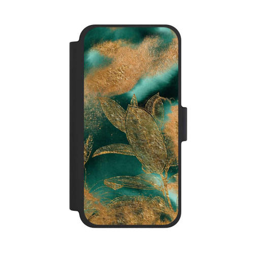 Apple iPhone 12 mini NIVOflip Gold und Grün Natur