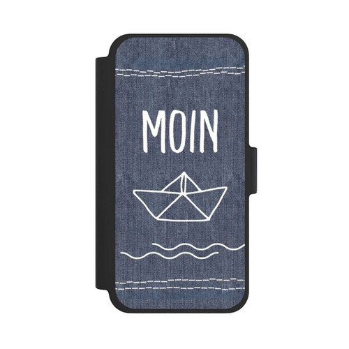 Apple iPhone 12 mini NIVOflip Moin Schiff Denim