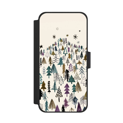 Apple iPhone 12 mini NIVOflip Bergbäume Wald Lila
