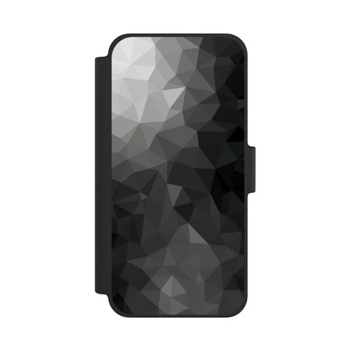 Apple iPhone 12 mini NIVOflip Polygonales Mosaik Schwarz/Weiß