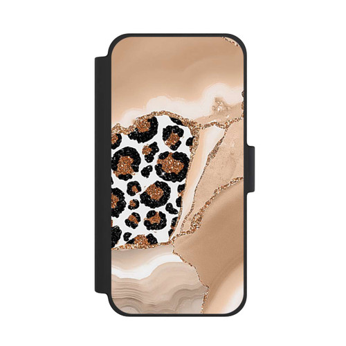 Apple iPhone 12 mini NIVOflip  Muster und Texturen Hellgold