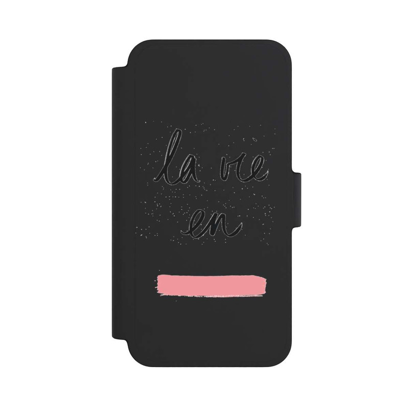 iPhone 12 mini NIVOflip La vie en Pink Transparent