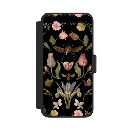 Apple iPhone 12 mini NIVOflip Wildblumen und Biene Schwarz