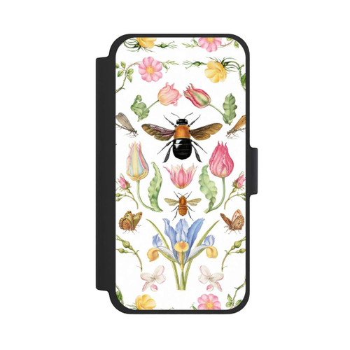 Apple iPhone 12 mini NIVOflip Wildblumen mit Biene weiß