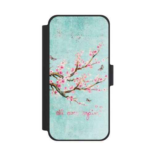 Apple iPhone 12 mini NIVOflip Motif d'arbre en fleurs de cerisier bleu