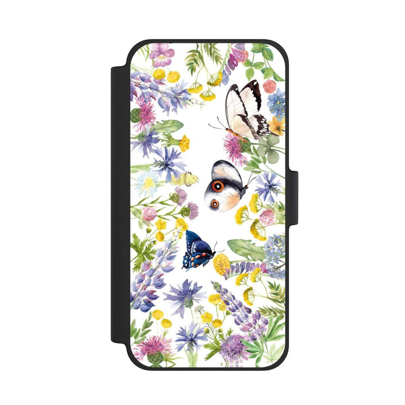 iPhone 12 mini NIVOflip Fleurs Printanières et Papillons