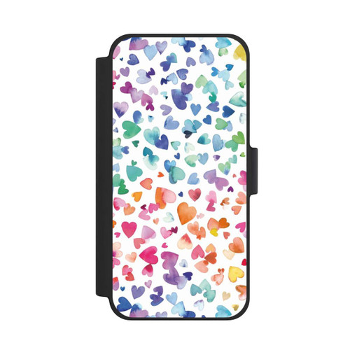 Apple iPhone 12 mini NIVOflip Liebesherzen aquarell