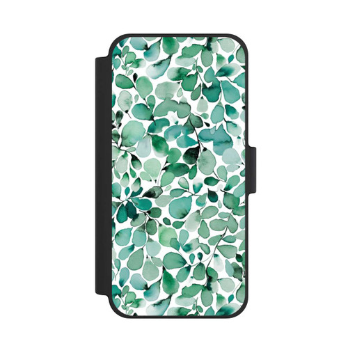 Apple iPhone 12 mini NIVOflip Aquarellmuster Blätter