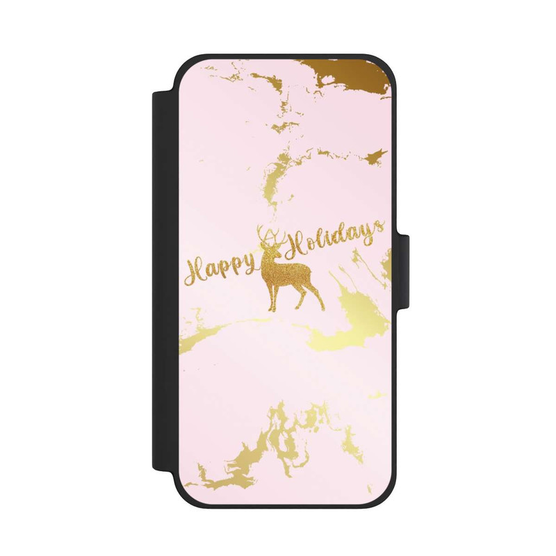 iPhone 12 mini NIVOflip Happy Holidays Reindeer Gold
