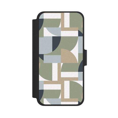 Apple iPhone 12 mini NIVOflip Futuristische Bauhaus Polygone Beige