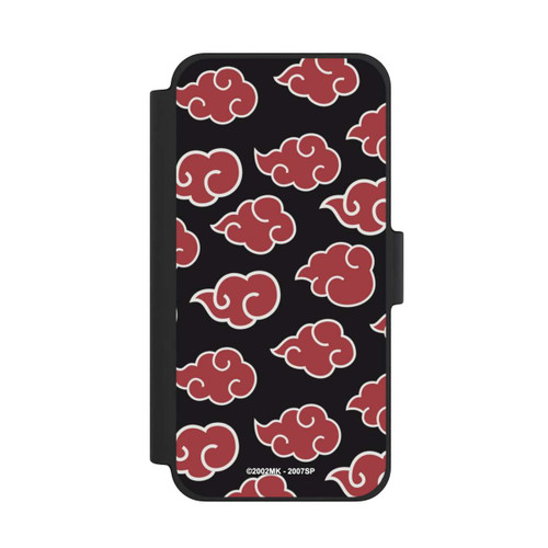 Apple iPhone 12 mini NIVOflip Akatsuki Pattern Black Big