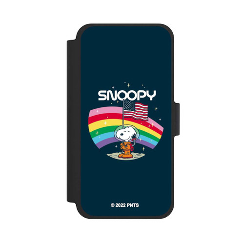 Apple iPhone 12 mini NIVOflip Snoopy Weltraumreisender Regenbogen