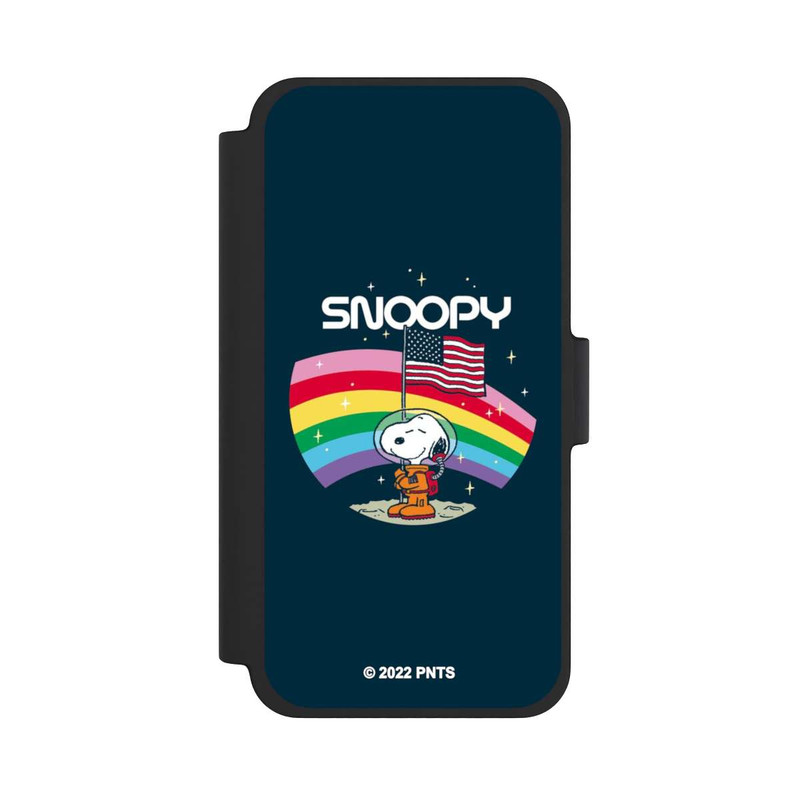 iPhone 12 mini NIVOflip Snoopy Weltraumreisender Regenbogen