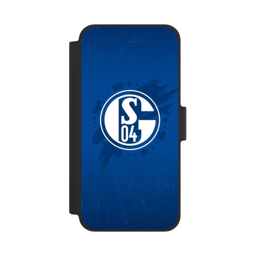 Apple iPhone 12 mini NIVOflip Schalke 04 Farbe Fleck Blau