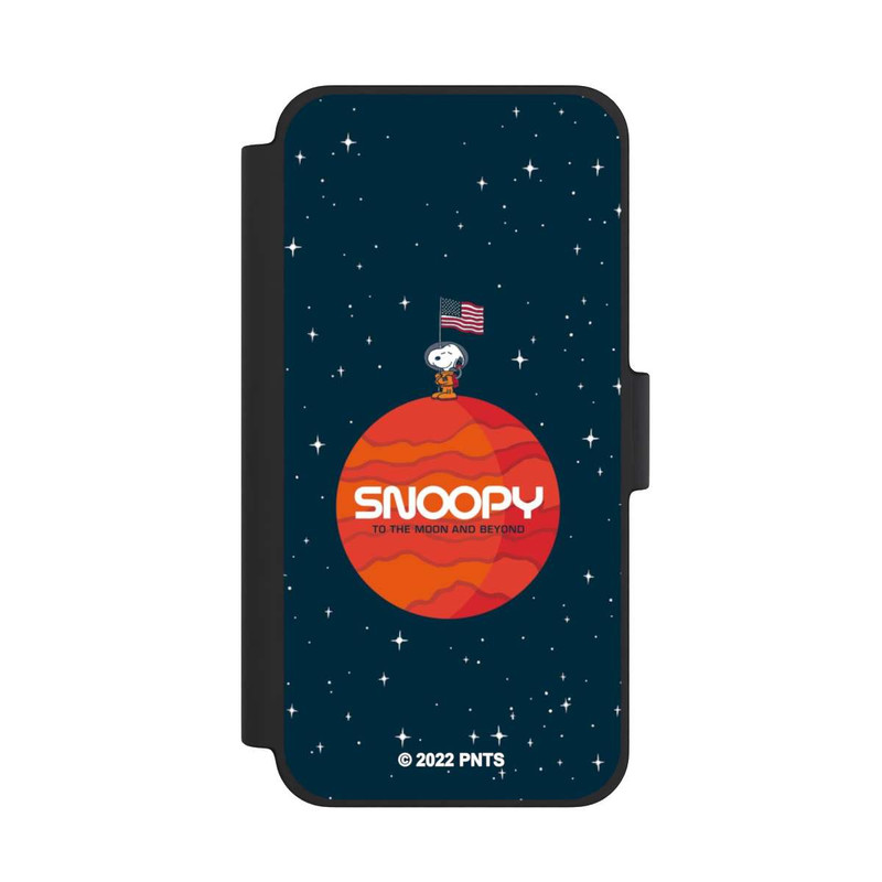 iPhone 12 mini NIVOflip Snoopy Voyageur de l'espace Orange
