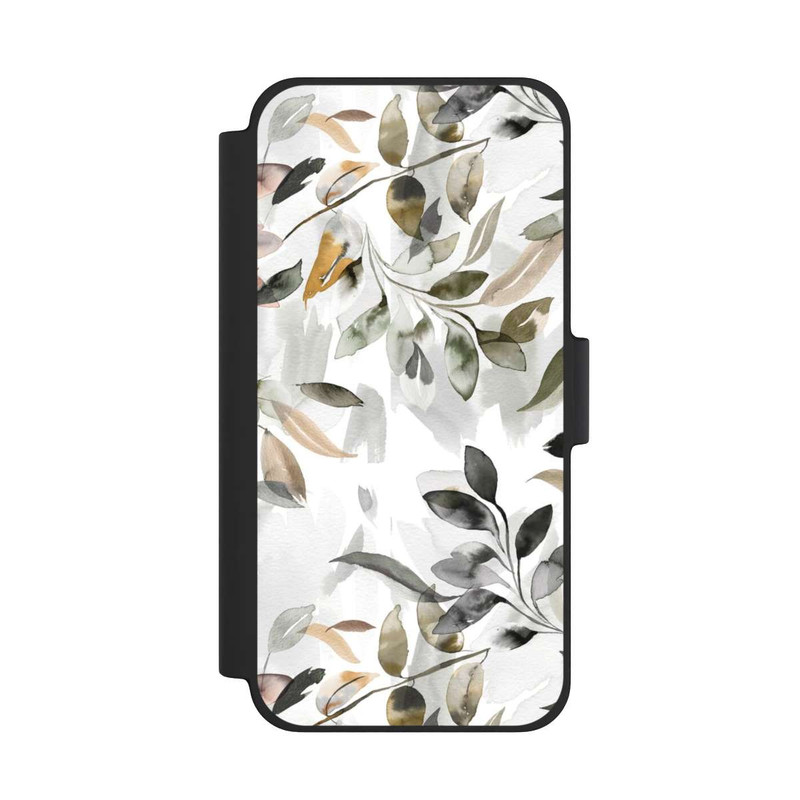 iPhone 12 mini NIVOflip Feuilles neutres à l’aquarelle