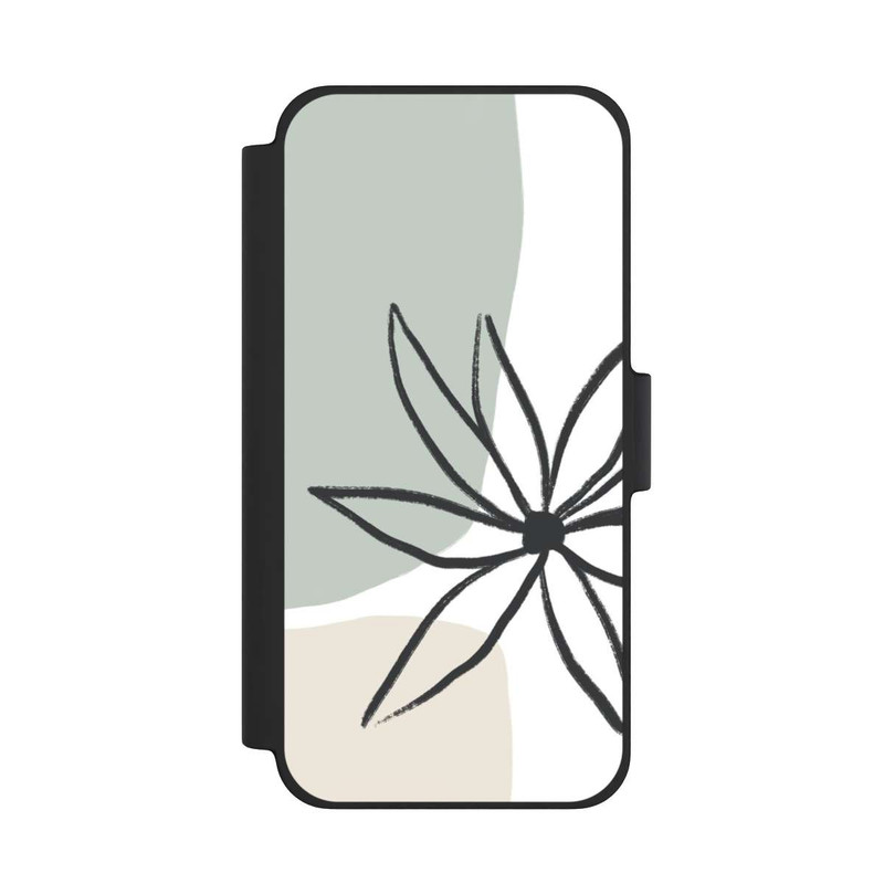 iPhone 12 mini NIVOflip Blume Minze und Sahne