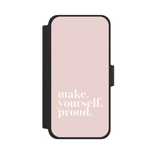 Apple iPhone 12 mini NIVOflip Make Yourself Proud Zitat - Altrosa