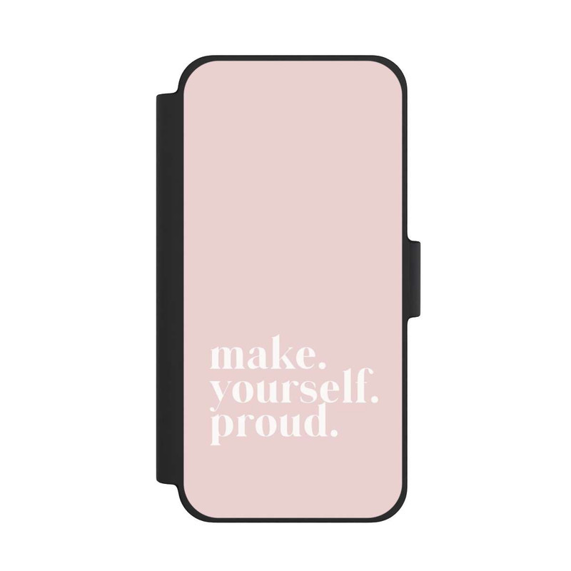 iPhone 12 mini NIVOflip Make Yourself Proud Quote - Old Pink