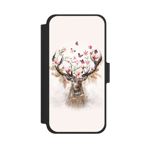 Apple iPhone 12 mini NIVOflip Hirsch Blumen Geweih