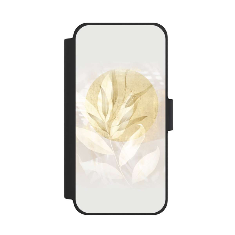 iPhone 12 mini NIVOflip Boho Gold Blumen Kunst