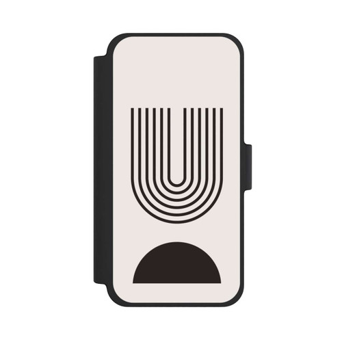 Apple iPhone 12 mini NIVOflip Moderne Kunst Schwarze Linien