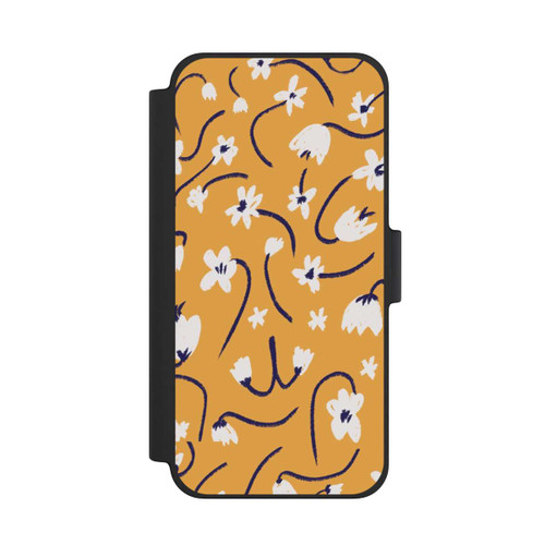 Apple iPhone 12 mini NIVOflip Pattern Petites Fleurs Jaunes