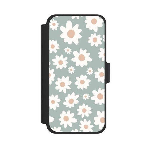 Apple iPhone 12 mini NIVOflip Gänseblümchen Muster grün