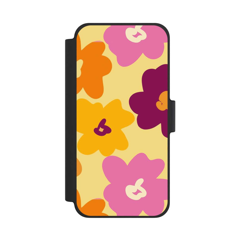 iPhone 12 mini NIVOflip Fleurs Colorées Rétro