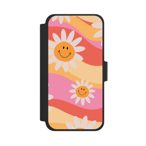 Apple iPhone 12 mini NIVOflip Retro Smiles Orange Colorful