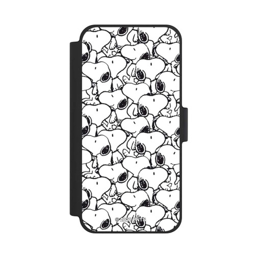 Apple iPhone 12 mini NIVOflip Snoopy Muster Schwarz und Weiß